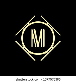 Modern art deco luxury classic monochrome geometric vintage vector monogram, frame , border , label for your logo badge design