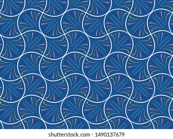 Modern art deco seamless pattern. Trendy abstract texture. Vector geometric background.