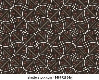 Modern art deco seamless pattern. Trendy abstract texture. Vector geometric background.