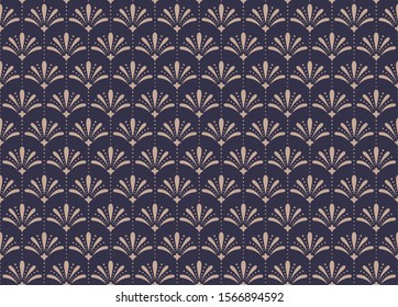 Modern art deco seamless pattern. Trendy abstract texture. Vector geometric background.