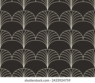 Modern art deco seamless pattern. Trendy abstract texture. Vector geometric background.
