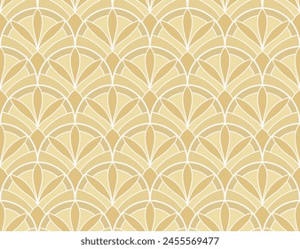 Modern art deco seamless pattern. Trendy abstract texture. Vector geometric background.