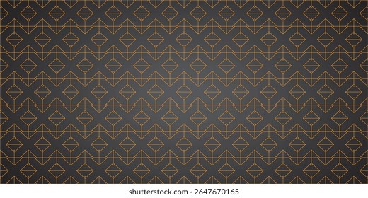 Modern Art Deco Seamless Pattern with Abstract Golden Circles, Elegant Festive Christmas Texture. Organic Plant Line Art Seamless Pattern, Minimalist Nature-Inspired Vector Background. 