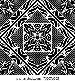 modern art deco seamless pattern. floral element. vector illustration. web texture