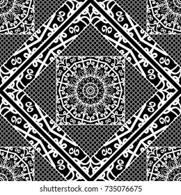 modern art deco seamless pattern. floral element. vector illustration. web texture