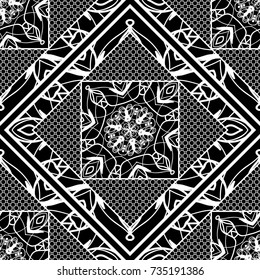 modern art deco seamless pattern. floral element. vector illustration. web texture