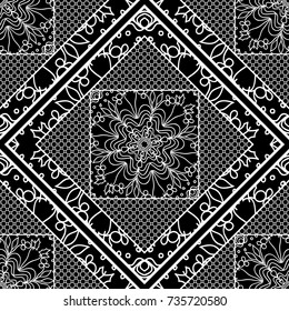 modern art deco seamless pattern. floral element. vector illustration. web texture