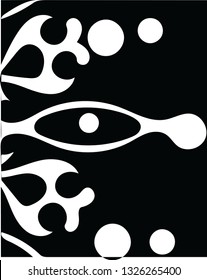 Modern art decorative shape design for creative ideas