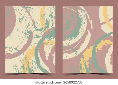 Modern art design brochure card in vector