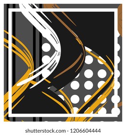 modern art design perfect for artsy background or hijab scarf pattern with scandinavian colorful style