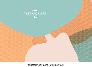 Modern Art Fluid Shape On Oriental Wave Background Can Be Use For Technology Product Presentation Advertisement Website Template Food And Beverage Label