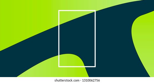 Modern art frame for text with flat geometric liquid shapes: Gradient colored abstract modern graphic elements template with copy space. Vector eps10 illustration. 
