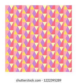 Modern art geometric pattern texture design colorful pink abstract tile decoration mosaic stamp textile fabric tartan concept