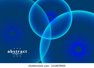 modern art gradient blue ring shape reflection theme background can be use for website template notebook cover advertisement banner product packaging design