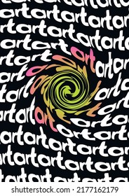 Modern art gradient vector poster