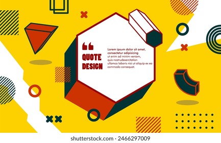 In: Modern Art Graphic. Dynamischer Rahmen. Stilvoller geometrischer Hintergrund. Designelement für Social Media Vorlage Web Banner Werbung.