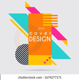 Modern Art graphics. Minimalistic hipster colored frame design. Vector line gradient halftone.  Geometric pattern frame for text design gift cards, flyers ,brochures, business cards, invitations.