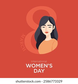 Modern art of happy international women’s day banner design vector illustration for social media or print