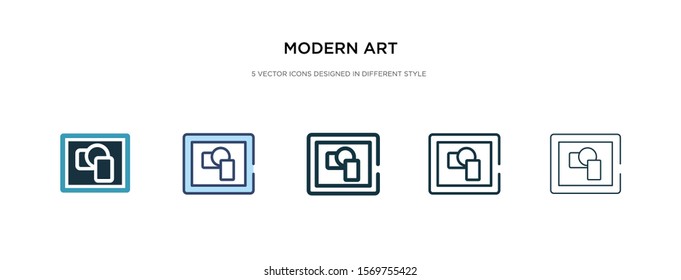 modern art icon in different style vector illustration. two colored and black modern art vector icons designed in filled, outline, line and stroke style can be used for web, mobile, ui