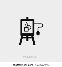Modern art icon. New trendy modern vector illustration symbol.