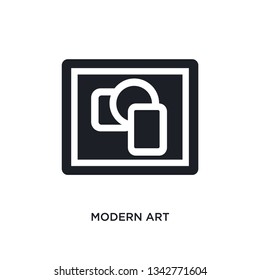 modern art isolated icon. simple element illustration from museum concept icons. modern art editable logo sign symbol design on white background. can be use for web and mobile