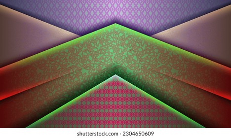 modern art isolated vector graphic geometric frames painted dark abstract background space on lighting overlap layers dimension template banner