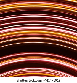 Modern art. Long neon vector abstract lines background.