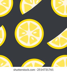 Modern art minimalist style seamless pattern with lemons pieces. Perfect for banner, textile, fabric, paper, label, sale. Hand drawn vector illustration.


