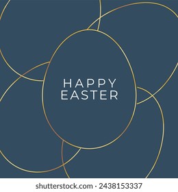  Modern art in minimalist style.Happy Easter banners, greeting cards, posters, holiday covers or social media post. Trendy Easter Minimalist design.