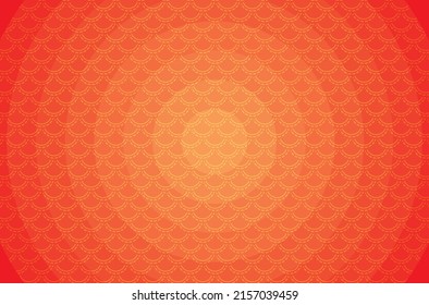 modern art orange sphere with striped radius with oriental wave theme  background can be use for website banner template advertisement poster product design technology food and beverage