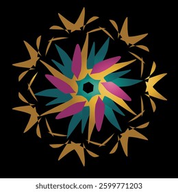 modern art, ornament geometry pattern , art abstrack design ornament simple whit gradient colour 