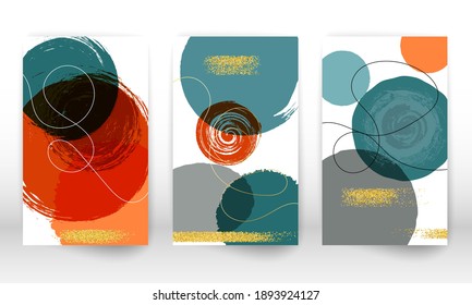 
Modern art painting. Set of abstract watercolor imitation geometric shapes. Doodle lines, golden particles. Minimalist hand painted shapes, gold particles. Shapes watercolor. Modern art background.