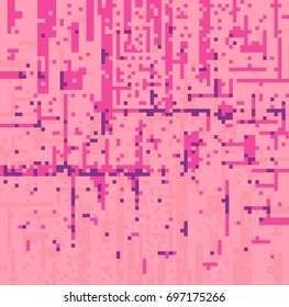Modern Art Pattern. Abstract Pixel Background. Vector. Colorful geometry. Stylish decor. 