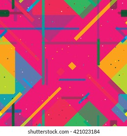 Modern Art Pattern. Abstract Seamless Pattern Illustration. Vector