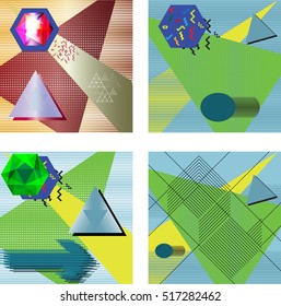 Modern Art Pattern. texture for your 80's - 90's years memphis design.hipster geometric minimal background.