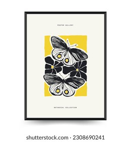 Modern Art Poster. Matisse Abstract Set, Aesthetic Modern, Boho Decor, Minimalist, Illustration, Vector, Poster, Postcard. Aesthetic minimalist design. Vector illustrations.