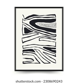 Modern Art Poster. Matisse Abstract Set, Aesthetic Modern, Boho Decor, Minimalist, Illustration, Vector, Poster, Postcard. Aesthetic minimalist design. Vector illustrations.