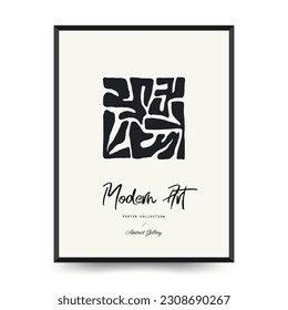 Modern Art Poster. Matisse Abstract Set, Aesthetic Modern, Boho Decor, Minimalist, Illustration, Vector, Poster, Postcard. Aesthetic minimalist design. Vector illustrations.