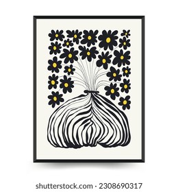 Modern Art Poster. Matisse Abstract Set, Aesthetic Modern, Boho Decor, Minimalist, Illustration, Vector, Poster, Postcard. Aesthetic minimalist design. Vector illustrations.