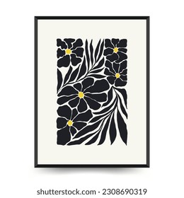 Modern Art Poster. Matisse Abstract Set, Aesthetic Modern, Boho Decor, Minimalist, Illustration, Vector, Poster, Postcard. Aesthetic minimalist design. Vector illustrations.