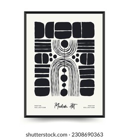 Modern Art Poster. Matisse Abstract Set, Aesthetic Modern, Boho Decor, Minimalist, Illustration, Vector, Poster, Postcard. Aesthetic minimalist design. Vector illustrations.