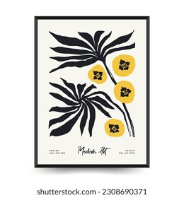 Modern Art Poster. Matisse Abstract Set, Aesthetic Modern, Boho Decor, Minimalist, Illustration, Vector, Poster, Postcard. Aesthetic minimalist design. Vector illustrations.