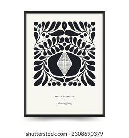 Modern Art Poster. Matisse Abstract Set, Aesthetic Modern, Boho Decor, Minimalist, Illustration, Vector, Poster, Postcard. Aesthetic minimalist design. Vector illustrations.