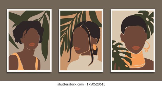 Impresiones de arte moderno al estilo boho. Vector Eps10.