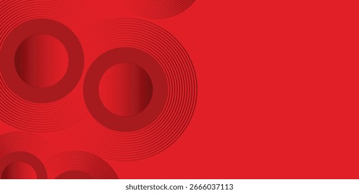 arte moderna fundo círculo abstrato vermelho com formas dinâmicas composição design abstrato legal simples agradável