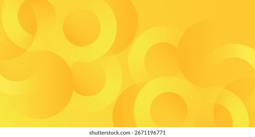 Arte moderno simple bonito Fondo de pantalla abstracto fondo amarillo con patrones circulares y Gradientes suaves