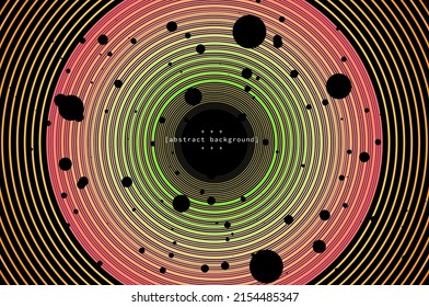Modern Art Sphere In Yellow Neon Theme With Striped And Floating Particle Background Can Be Use For Advertisement Banner Technology Product Packaging Design Website Template Notebook Cover