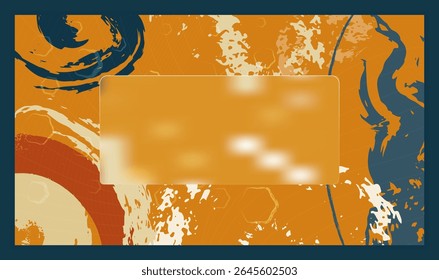 Modern Art Texture with Glassmorphism Rectangle 