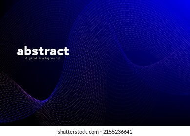 modern art violet flow line with curve and twisted on dark purple background can be use for product label food and beverage technology package design vector eps.