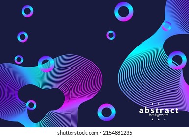 modern art violet liquid theme and ring shape floating on dark violet background can be use for notebook cover advertisement banner product label food and beverage vector eps.